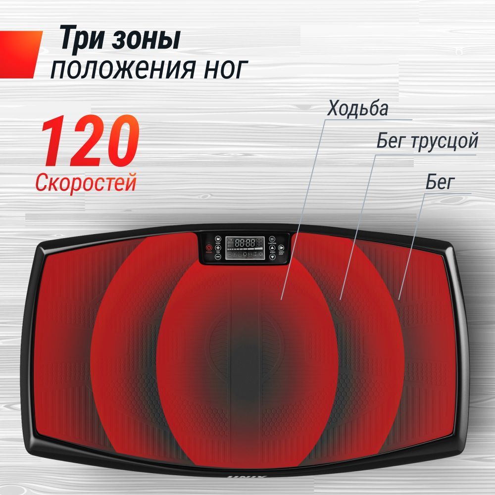 Виброплатформа UNIX Fit усиленная / Boost 4D Black