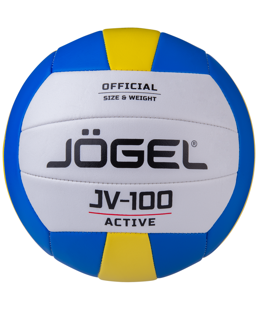 Фото Мяч волейбольный JV-100, синий/желтый
