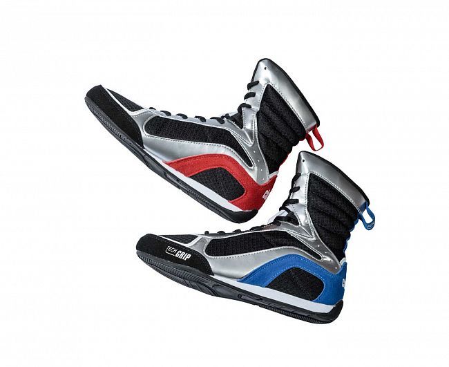 Фотографии Боксерки Clinch Olimp Limited Edition черно-серебристо-сине-красные C416