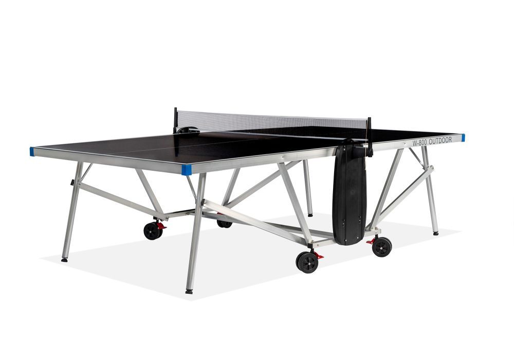 Фото Теннисный стол всепогодный "W-800 Outdoor" (274 х 152,5 х 76 см) алюминиевый, с комплектом (сетка, 2 ракетки, 6 шариков )