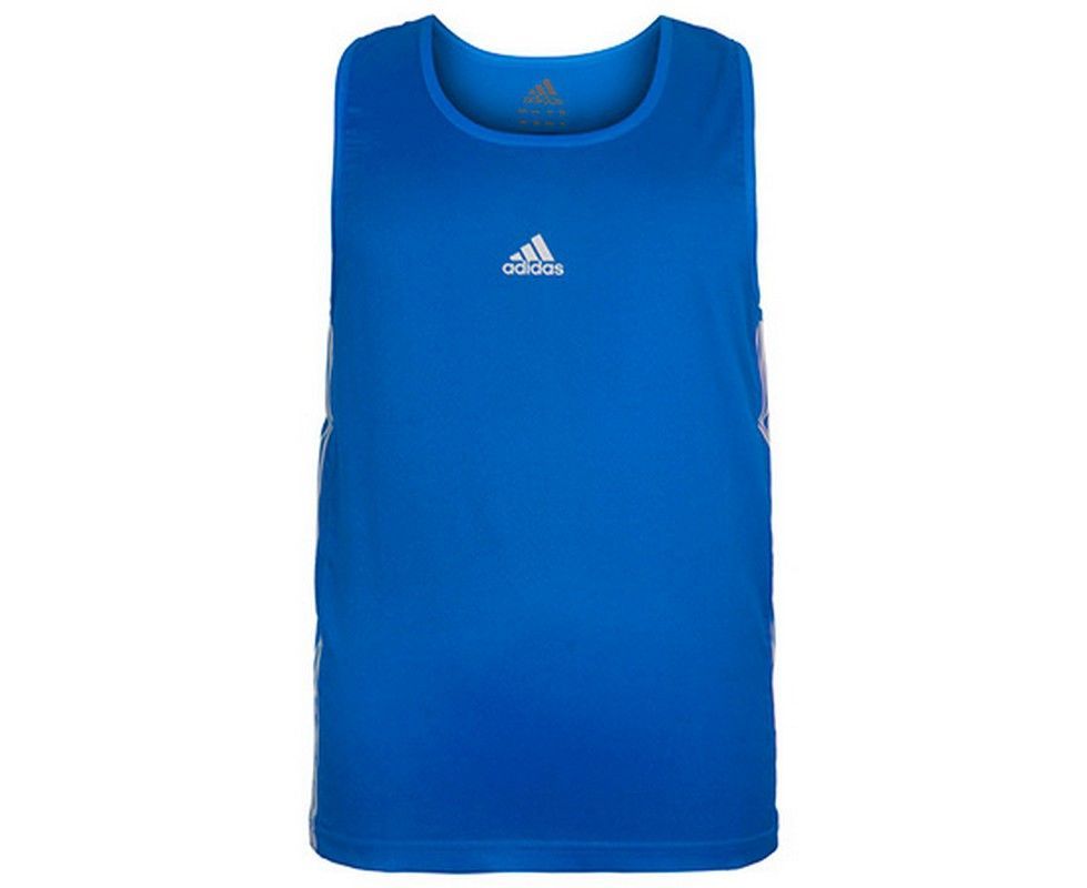 Фотографии Майка боксерская Adidas Micro Diamond Boxing Top, adiBTT01 синяя