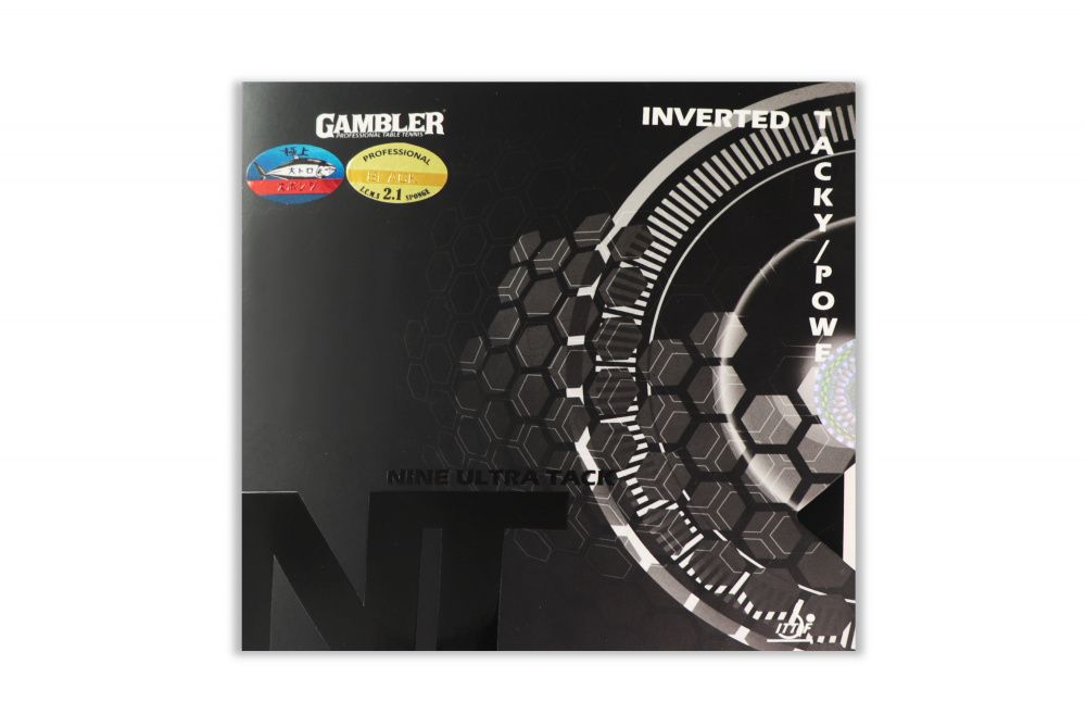Фотографии Накладка для ракетки GAMBLER NINE ULTRA TACK 2.1MM BLACK