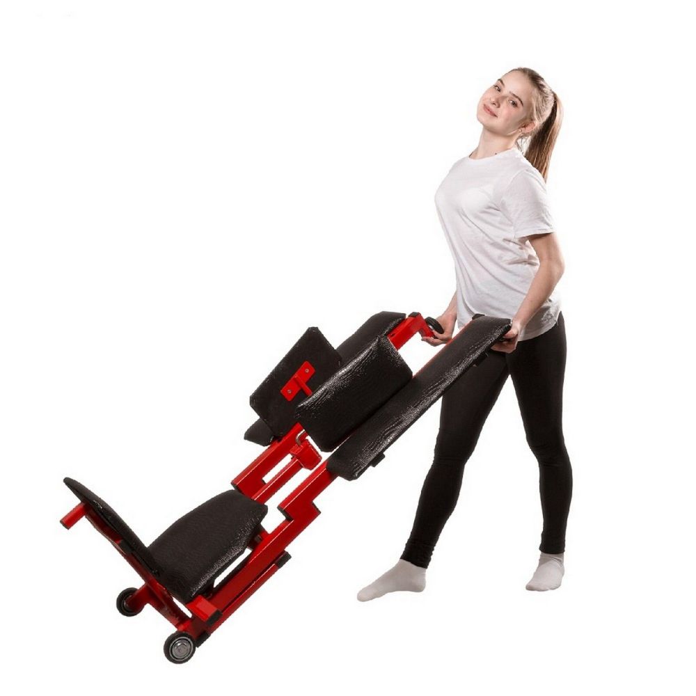 Тренажер для растяжки поперечного шпагата красный Pioner A12240