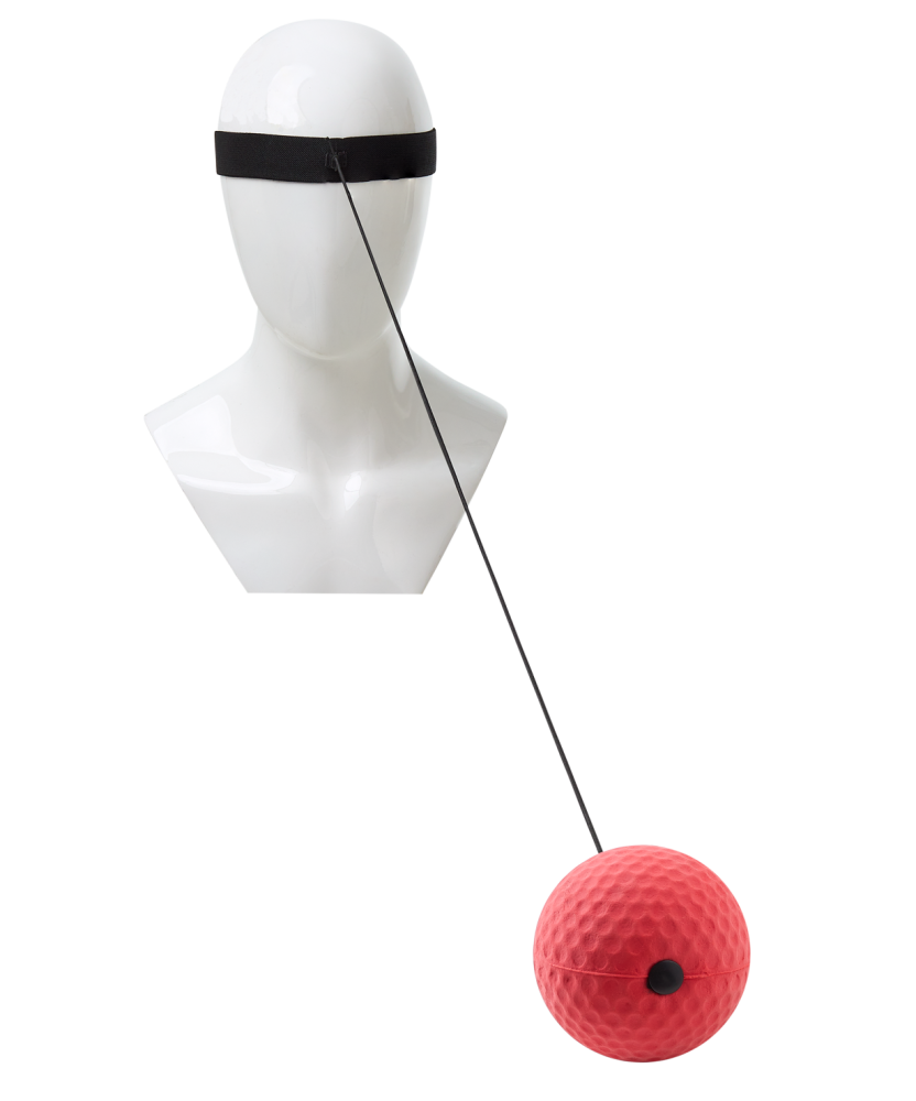 Фотографии Мяч боевой IN23-FB102 на резинке, красный