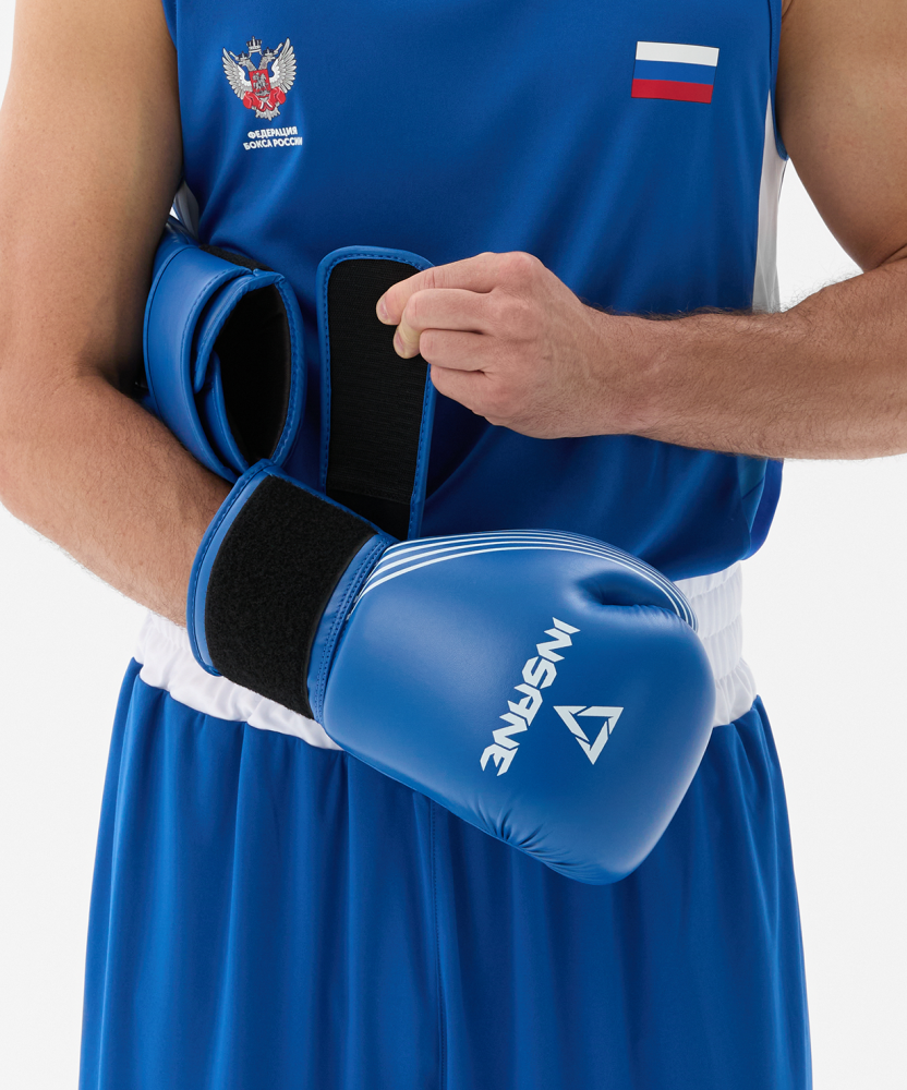 Фотографии Перчатки боксерские INSANE RBF, синий, 12 oz