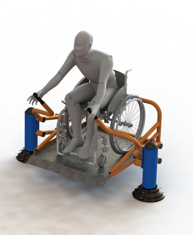 Фото Тренажер уличный для людей с ОВЗ Жим на платформе Pioner A11850