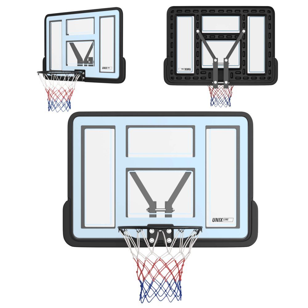 Фотографии Баскетбольный щит UNIX Line B-Backboard-PVC 44"x30" (110 х 75 см) R45