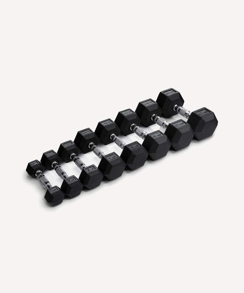 Фотографии Гантель гексагональная DB-301 1 кг, обрезиненная, черный