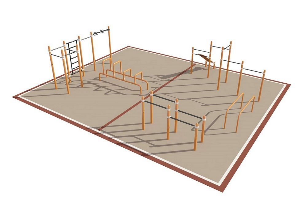 Фотографии Площадка уличная для воркаут Дворовая Pioner A16758