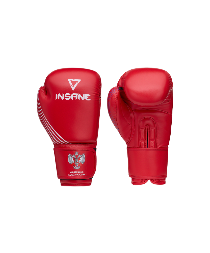 Фото Перчатки боксерские INSANE RBF, красный, 12 oz