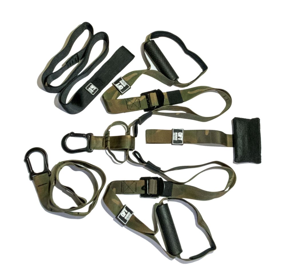 Фото Петли для функционального тренинга хаки SQUAD с дополнительным карабином