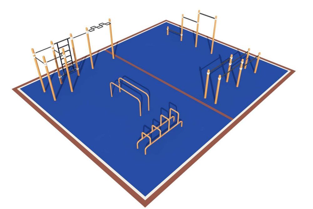 Фотографии Площадка уличная для воркаут Дворовая  Pioner A16731