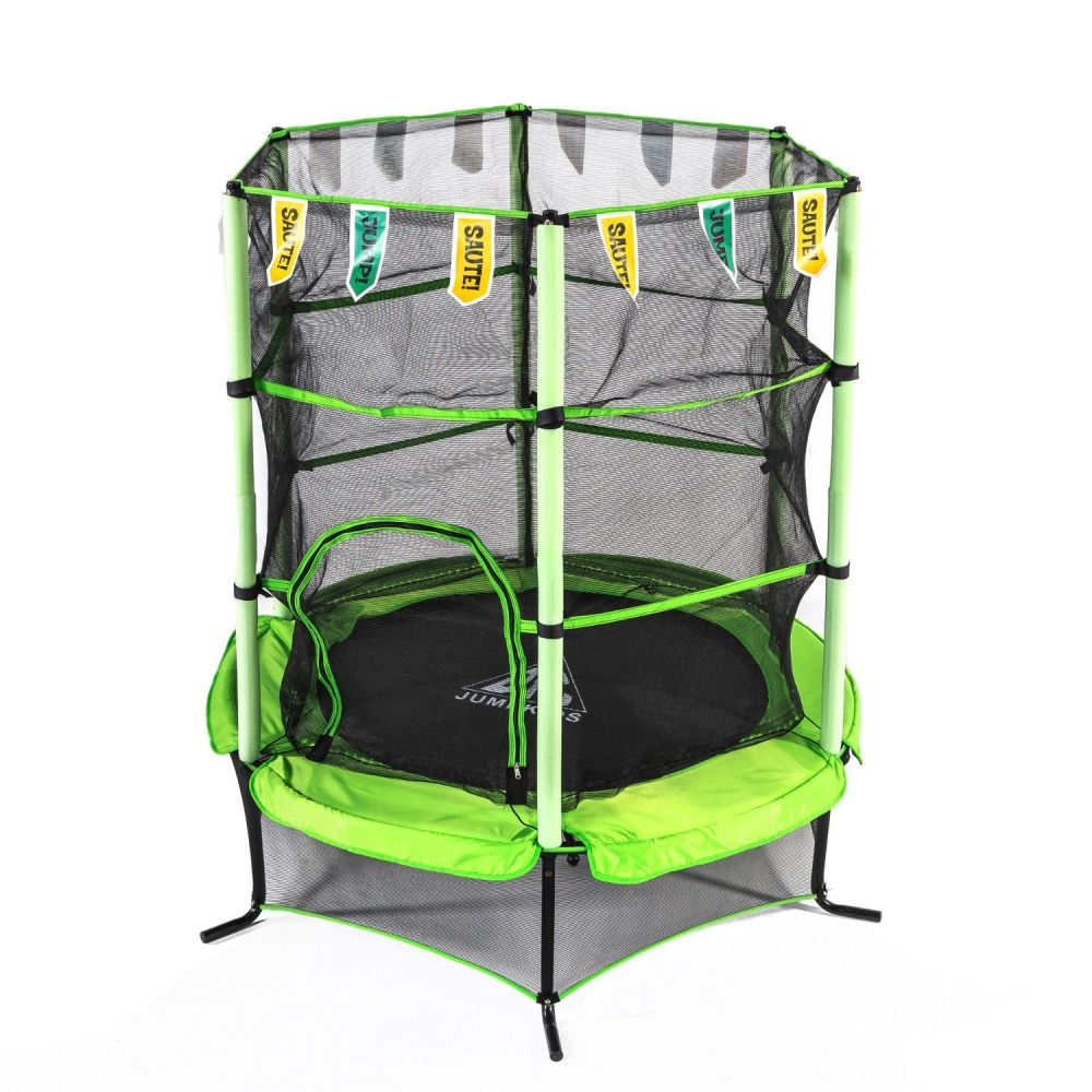 Фото Батут DFC JUMP KIDS 55" зеленый, сетка (137см)