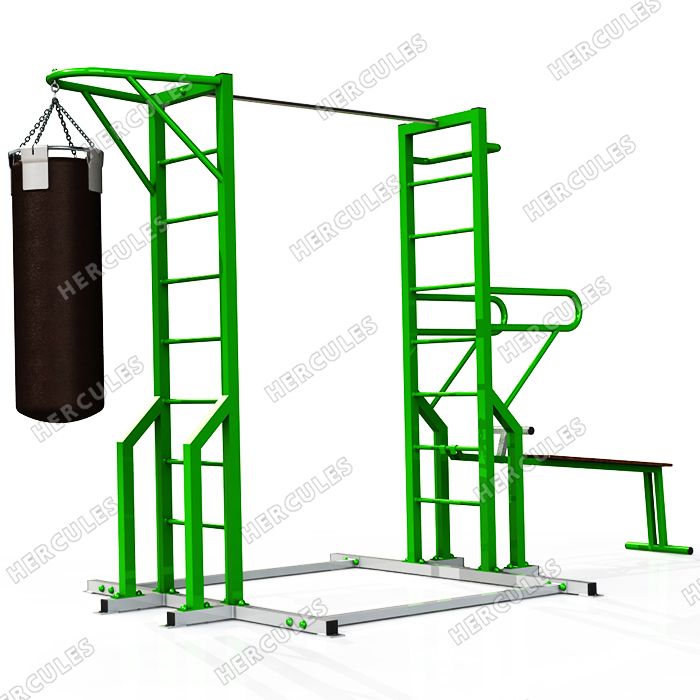 Фото W-3.00 Миникомплекс для воркаута мобильный улучшенный