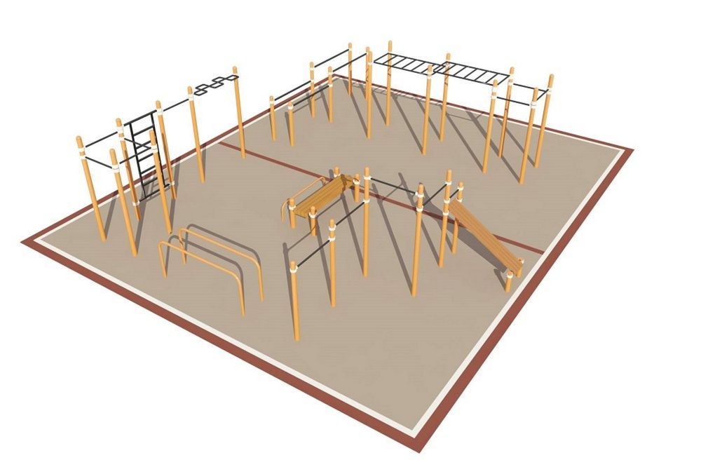 Фотографии Площадка уличная для воркаут Дворовая  Pioner A16556