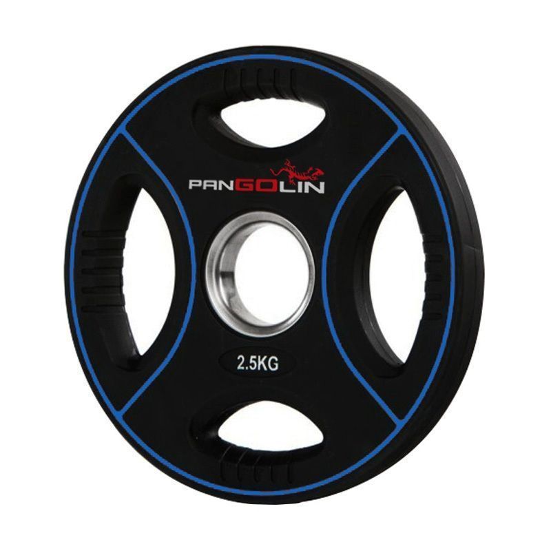Фото Диск олимпийский d51мм Pangolin X-Line WP012PU 2,5кг черный с синими полосами