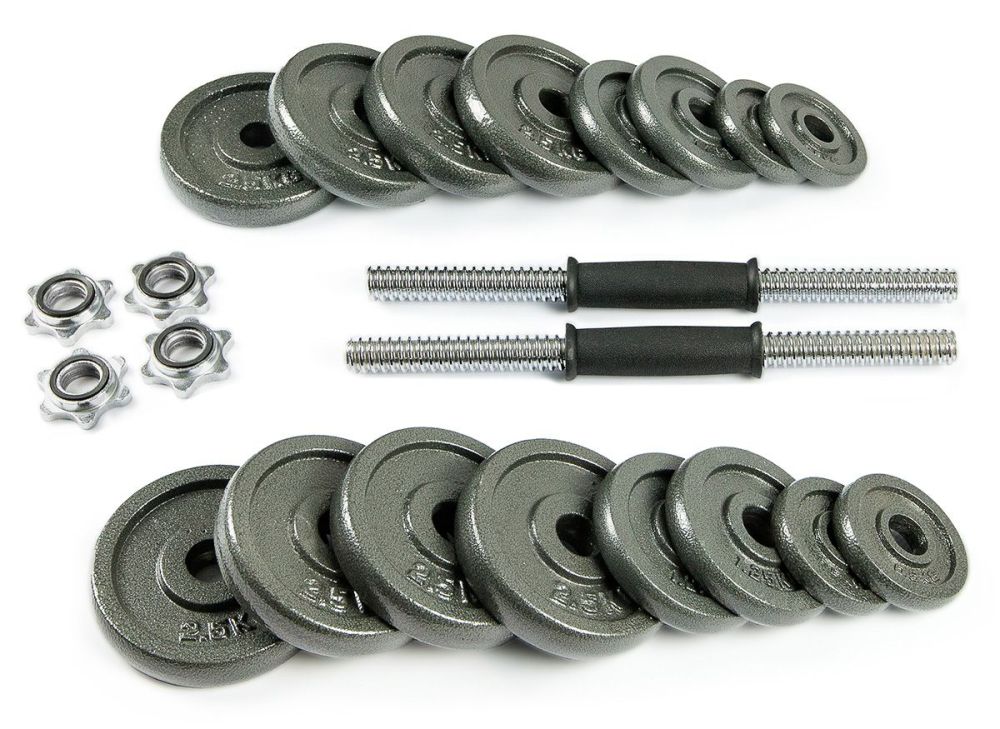 Фото Набор металлических гантелей 2x15 кг Atlas Sport