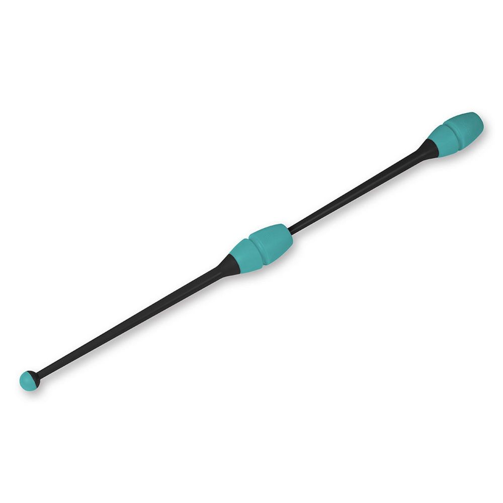 Фотографии Булавы для художественной гимнастики Indigo 41 см, пластик, каучук, 2шт IN018-BKB черный-бирюзовый
