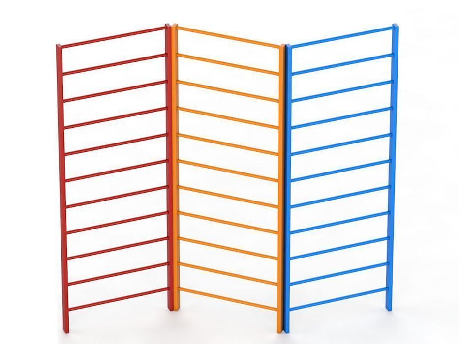 Фото Шведская стенка уличная трехсекционная, высота 2400 мм Pioner A16409