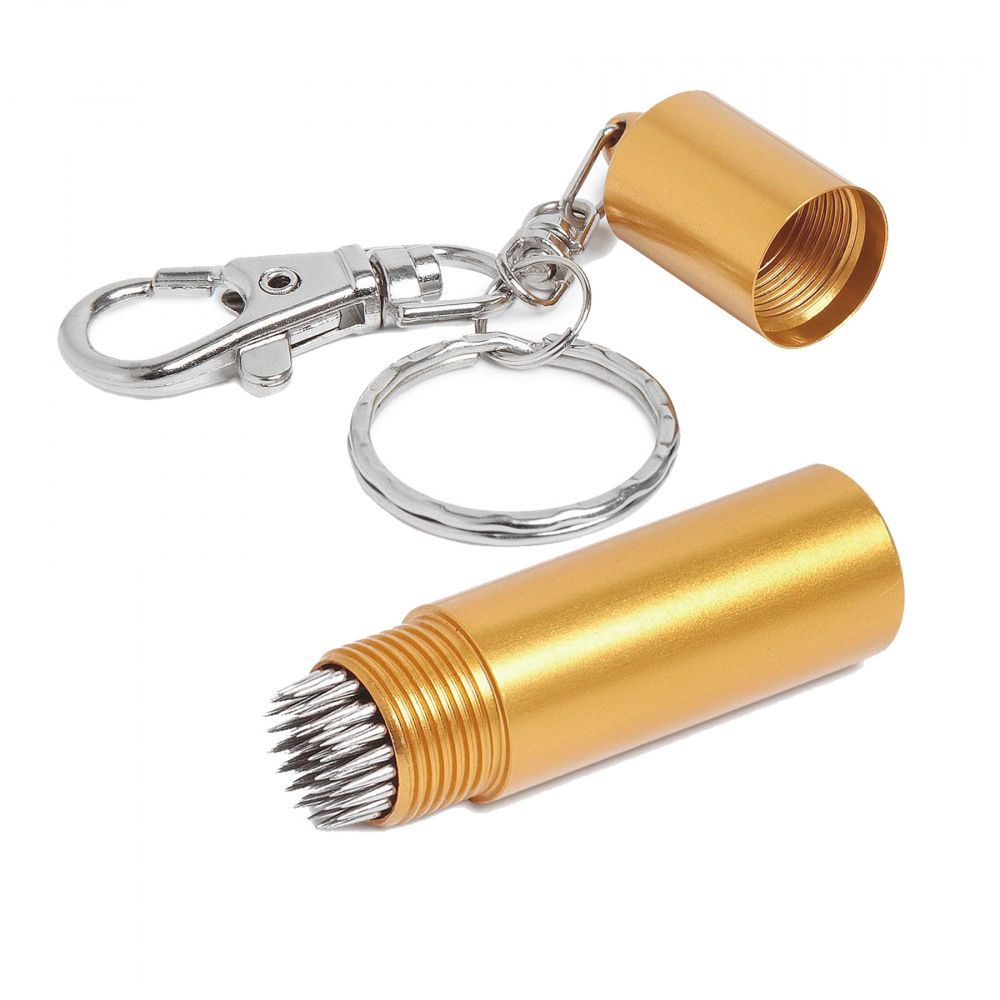 Фотографии Инструмент для перфорации наклейки алюминиевый желтый