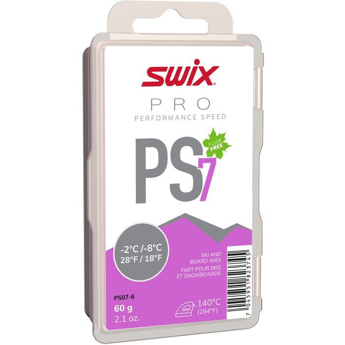 Фото Парафин углеводородный Swix PS7 Violet (-2°С -8°С) 60 г.
