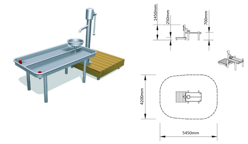 Фотографии Детская площадка для игр с песком и водой Два озера