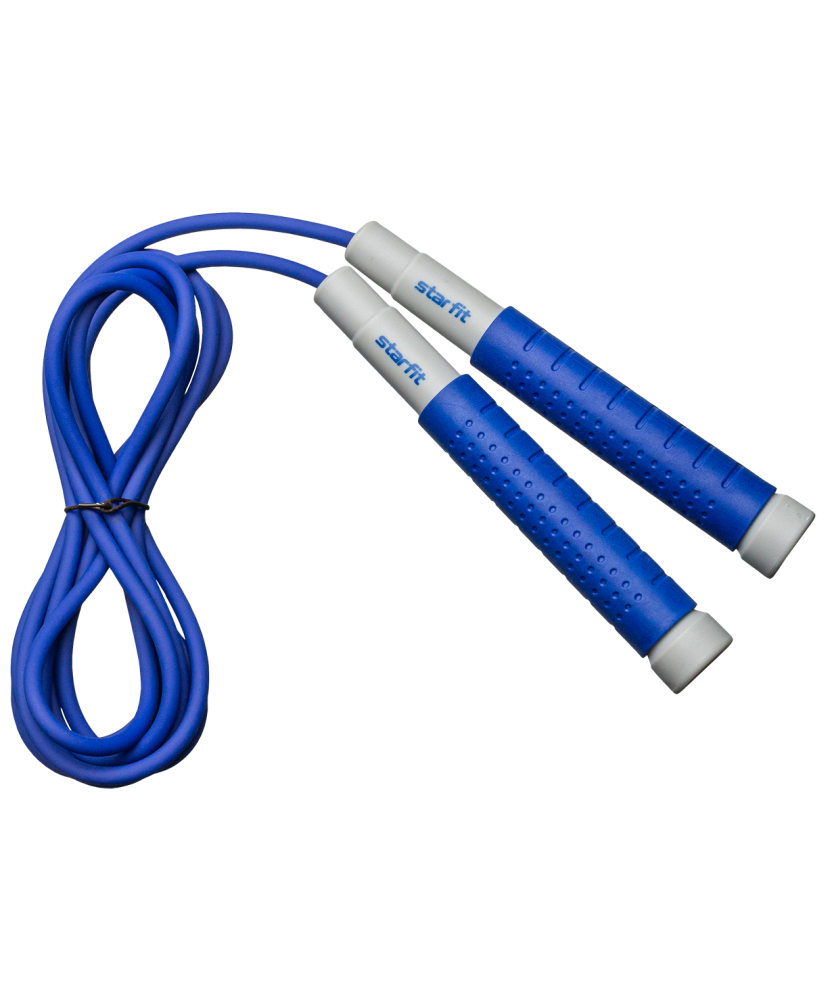 Фото Скакалка RP-401, c силиконовыми ручками, 3 м, синий