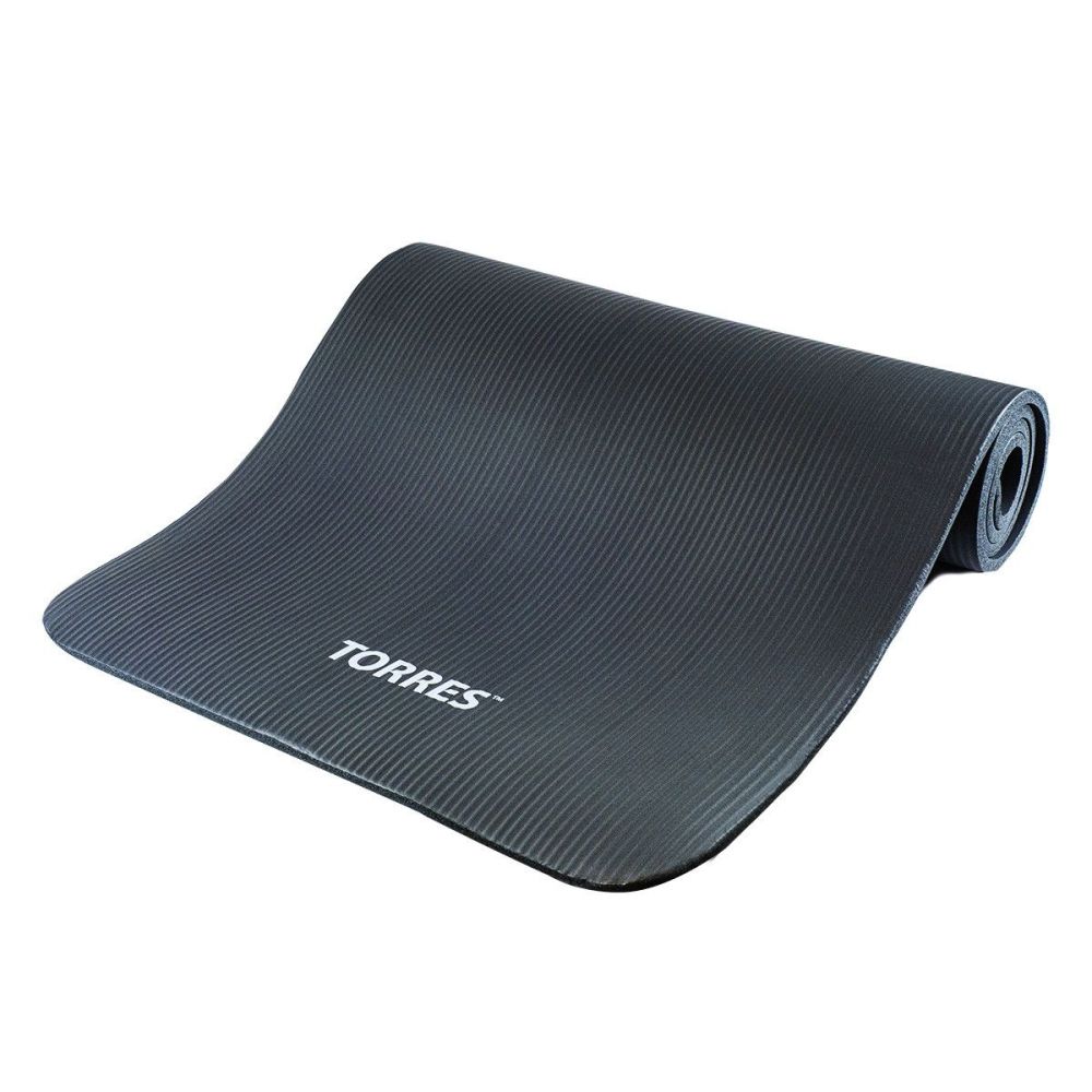 Фото Коврик для йоги TORRES SOFT YL10110, толщина 1 см, каучук, серый