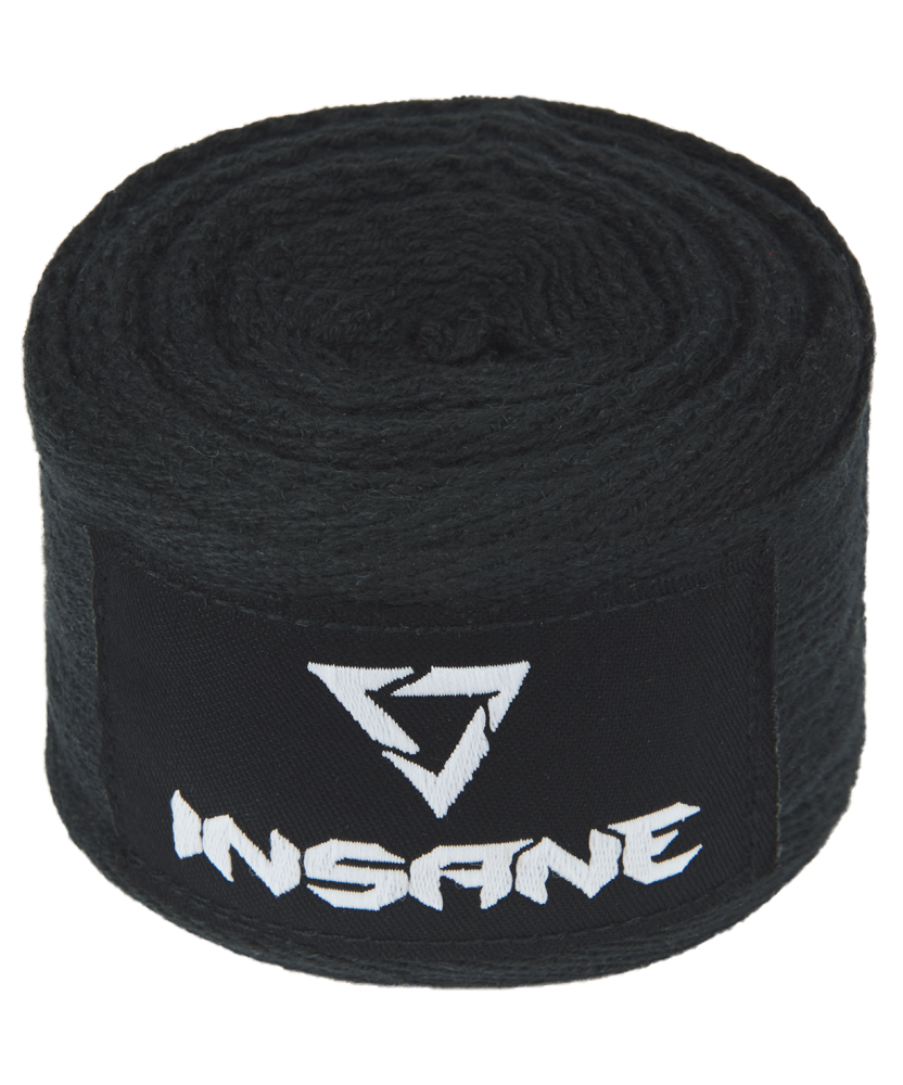 Бинт боксерский VIPER, хлопок, черный, 3,5 м