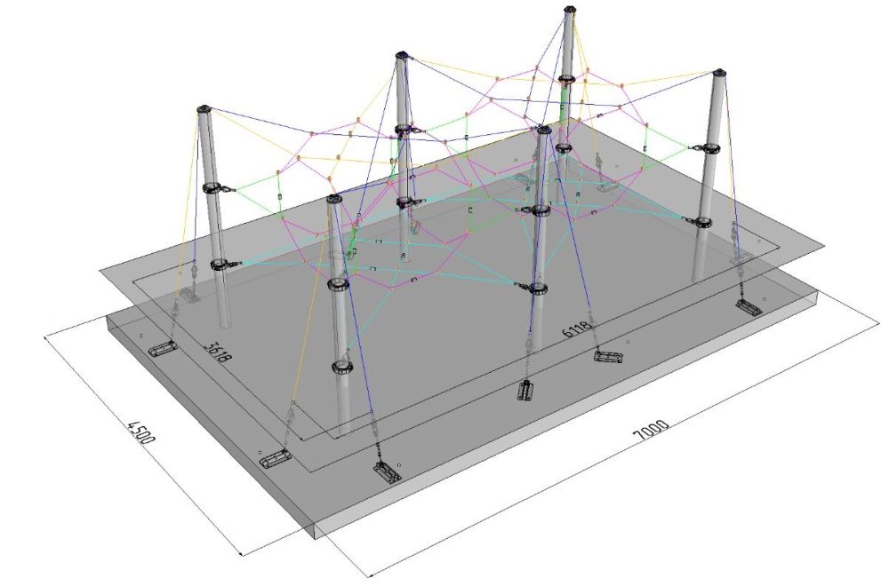 Фото Конструкция для лазания серия "Модуль 2" ЭМ-2052