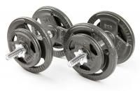 Набор гантелей с железной ручкой HAMMERTONE 2х16,5 кг