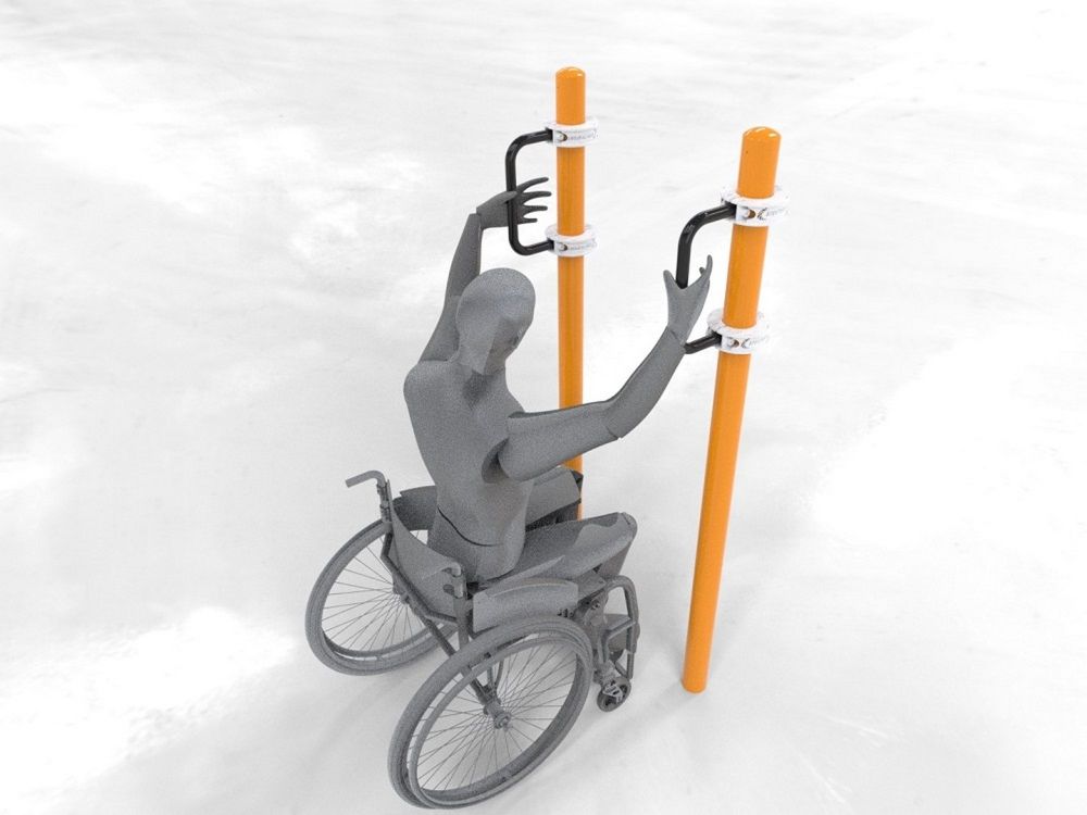 Фотографии Брусья параворкаут для подтягивания на коляске  Pioner A11844