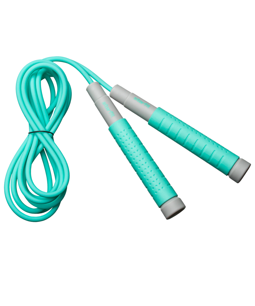 Фото Скакалка RP-401, c силиконовыми ручками, 3 м, мятный