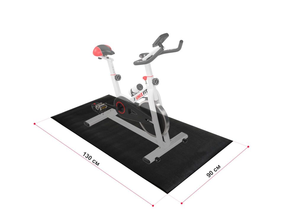 Коврик для кардиотренажёров 130x90x0,6 см UnixFit No logo MAT90130PNL