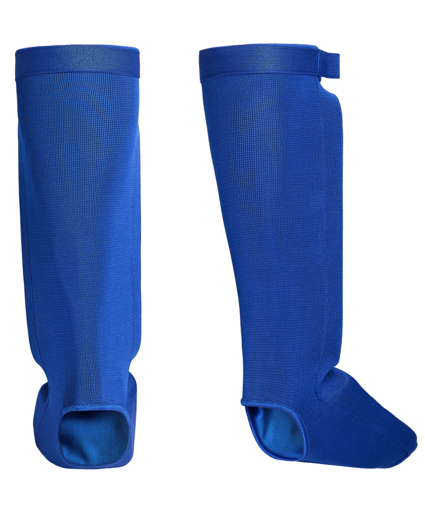 Защита голень-стопа PROTEGAT, полиэстер/спандекс, синий