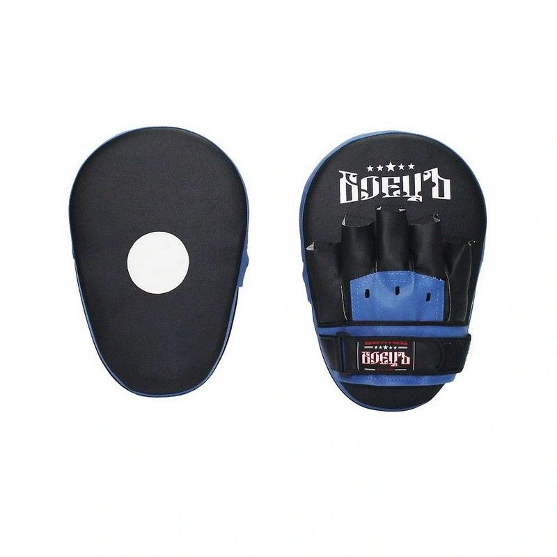 Фотографии Лапы боксерские прямые Боецъ 210 синий-черный ВВР-210