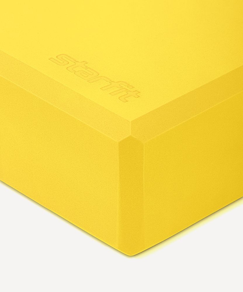 Фотографии Блок для йоги YB-200 EVA, желтый, пара