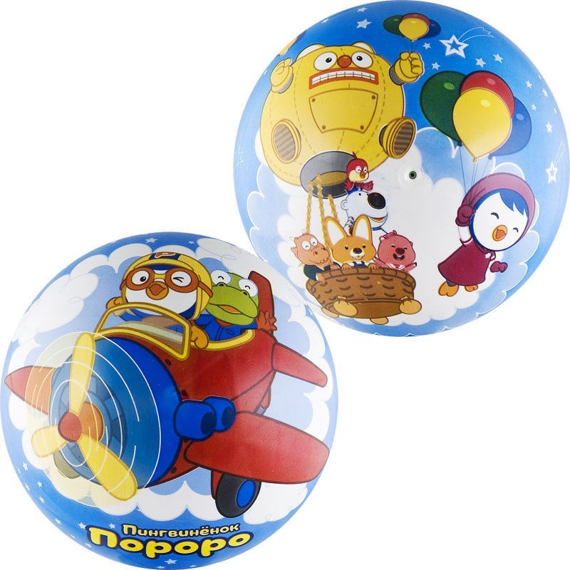 Фото Мяч детский Пороро, L5500P, диаметр 23 см, мультиколор