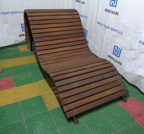 Фотографии Шезлонг деревянный (сталь, сосна)