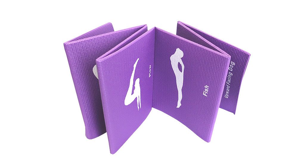 Фотографии Складной коврик для йоги 4 мм (с упражнениями)