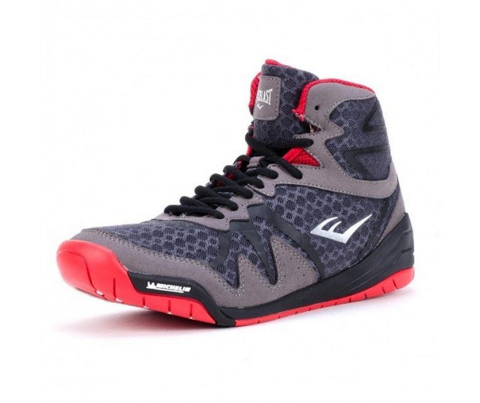 Фотографии Боксерки Everlast Pivt Low Top сер/красн. P00001076 GR/RD