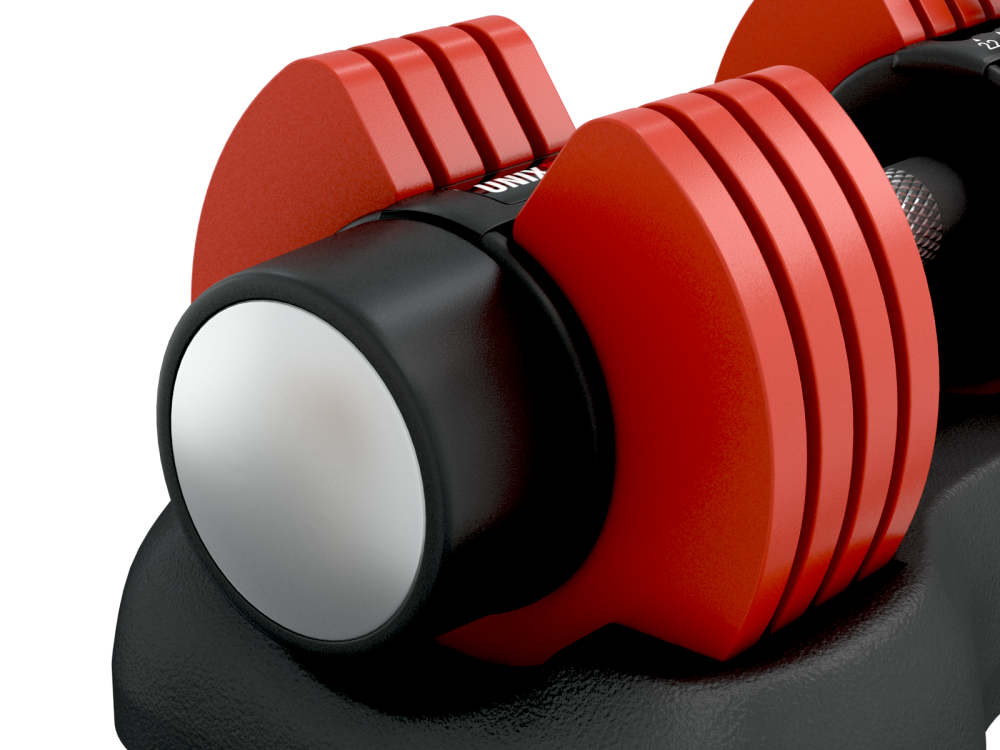 Гантель со ступенчатой регулировкой UNIX Fit 11 кг красная