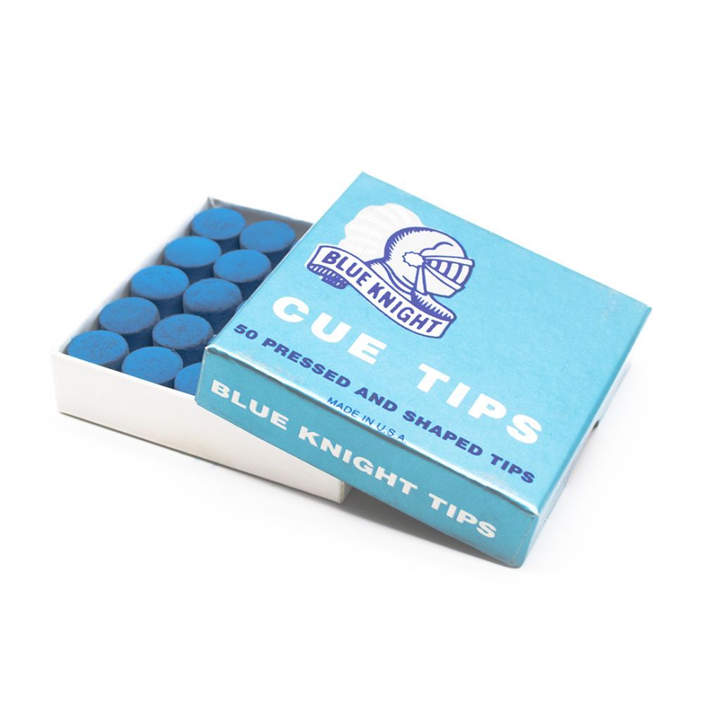 Фотографии Коробка наклеек для кия "Blue Knight"13 мм (50 шт)