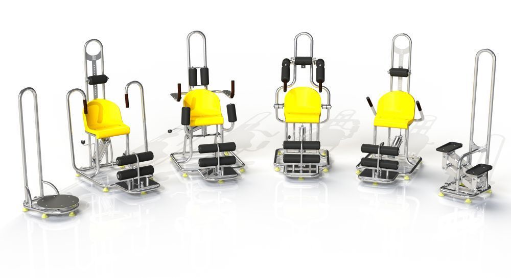 Фотографии Акватренажер гидравлический "Тяга к себе - жим от себя"