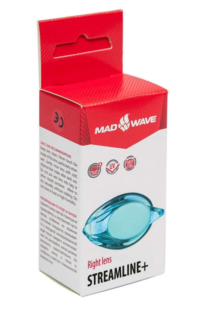 Фотографии Линза с диоптриями для плавательных очков Mad Wave Streamline right M0457 04 B R8W -1,0