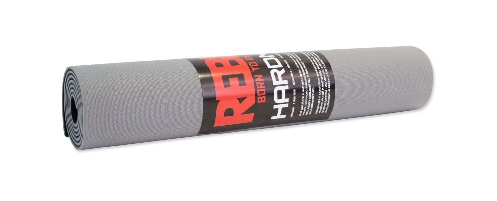 Фотографии Мат для йоги и аэробики двухслойный 6 мм REBEL HARDMAT