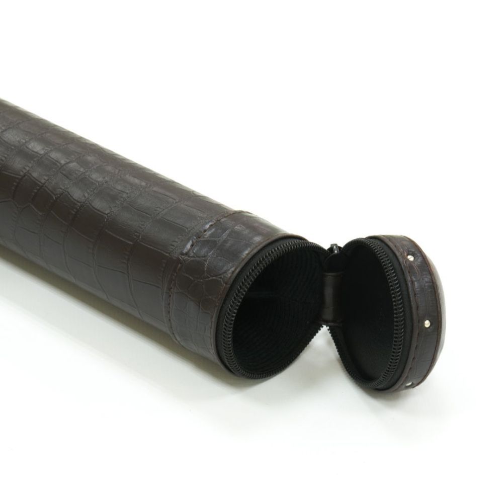 Фотографии Тубус для кия Action 1/1 93 см темно-коричневый (кроко), карман 23 см