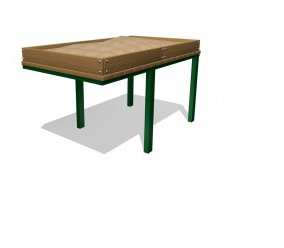 Фото Песочница для детей в инвалидных колясках