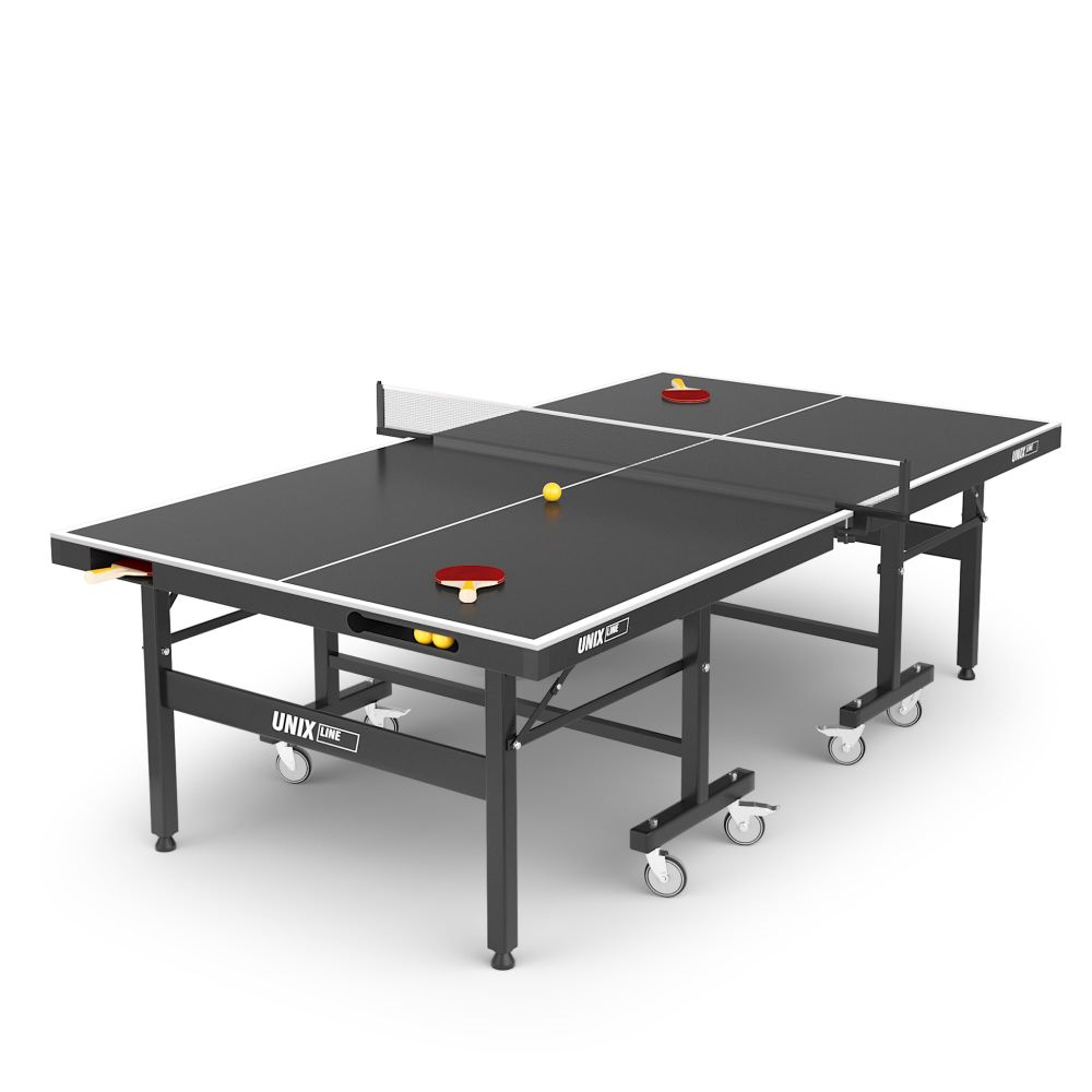 Фотографии Всепогодный теннисный стол UNIX Line для улицы Extra Outdoor 6 мм ACP, черный