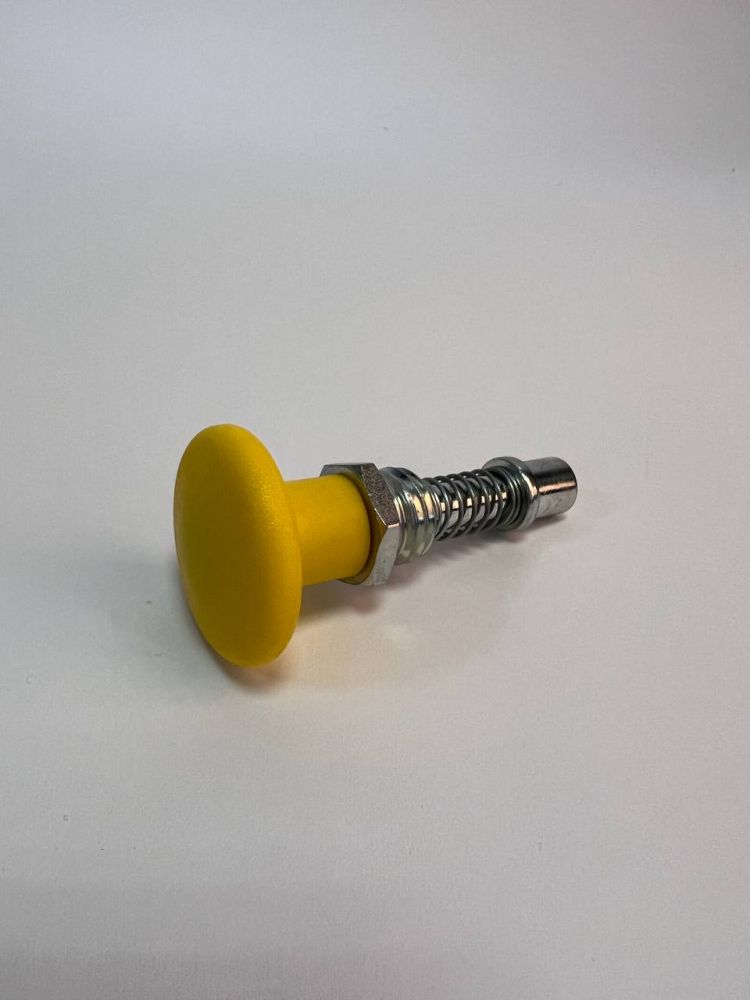 Фиксатор подпружиненный с желтой головкой 8,5 см
